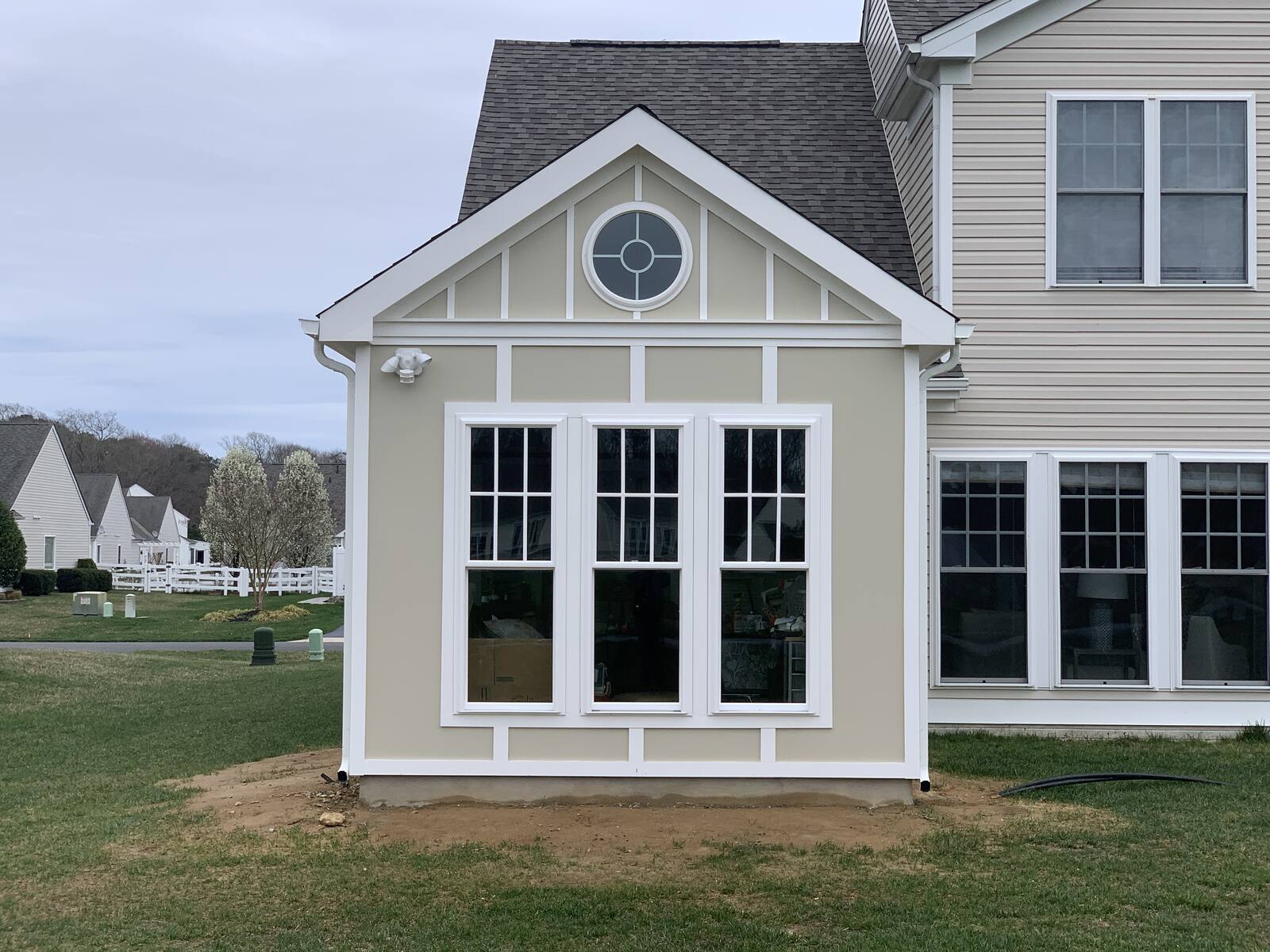 Home addition under construction with dormer window in Lewes, DE