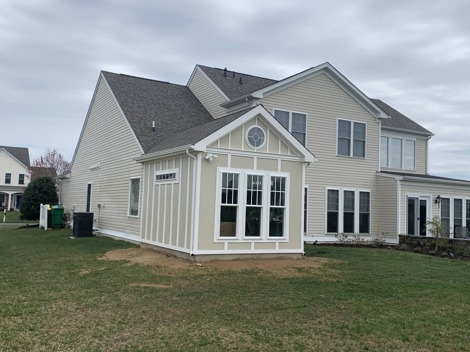 Completed home addition exterior in Lewes, DE